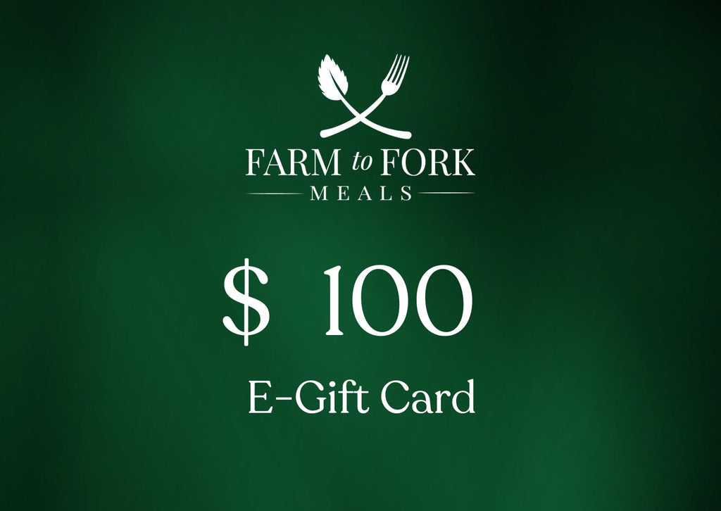 Farm to Fork Meals Gift Cards New