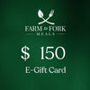 Farm to Fork Meals Gift Cards New