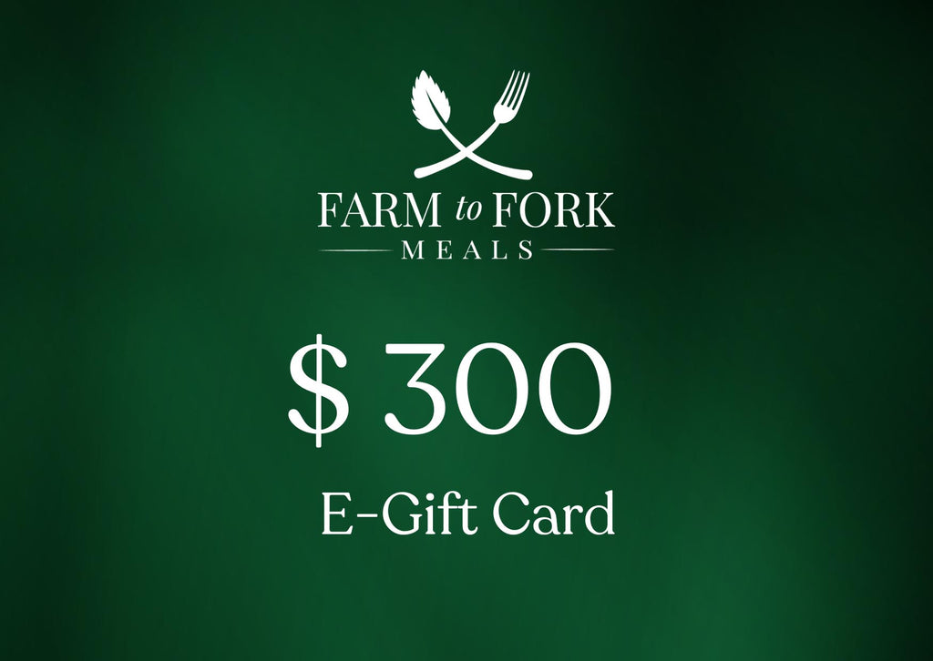 Farm to Fork Meals Gift Cards New