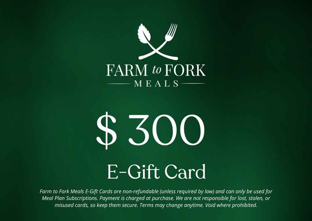 Farm to Fork Meals Gift Card